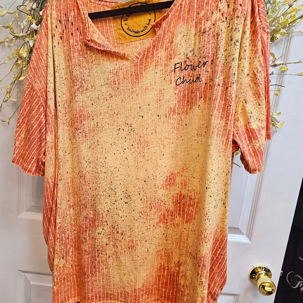 A Rare Bird Flower Tunic